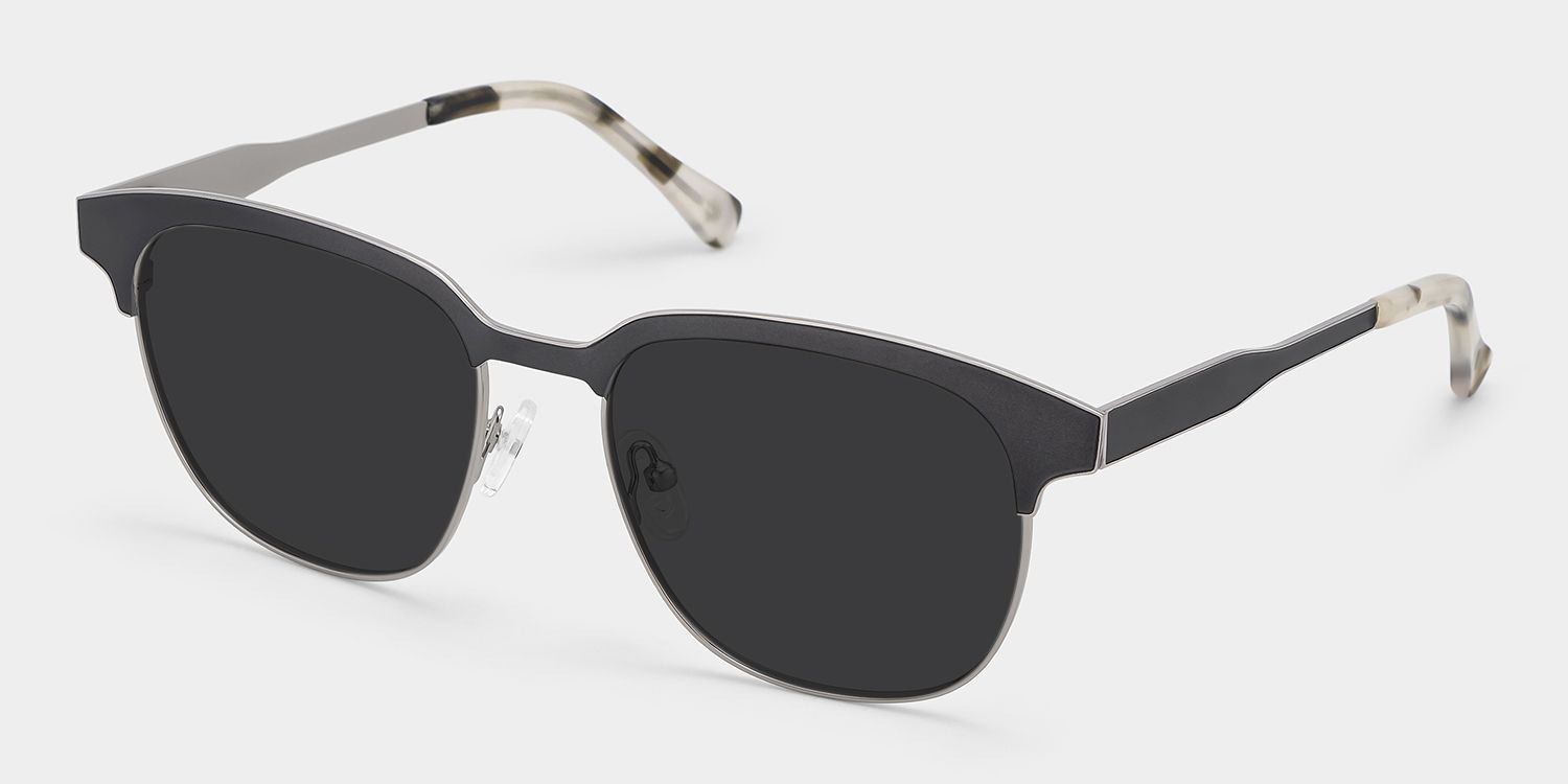 Wren Dark-Gray Browline Sunglasses to Frame Your Face | ZEELOOL UK2