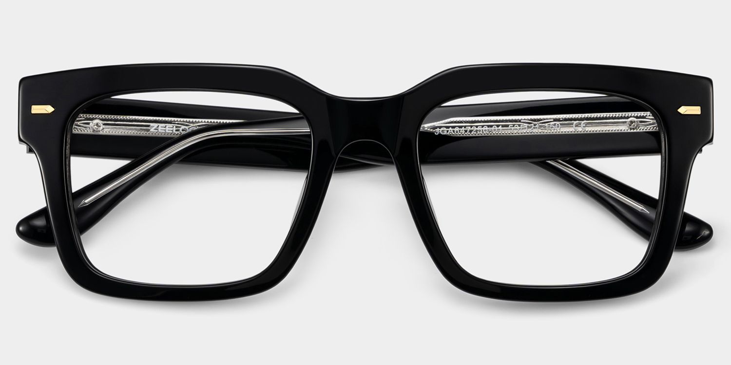 Benjamin Black Thick Rectangle Glasses for Men & Women | ZEELOOL2