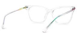 Eliot Rectangle Clear Glasses5
