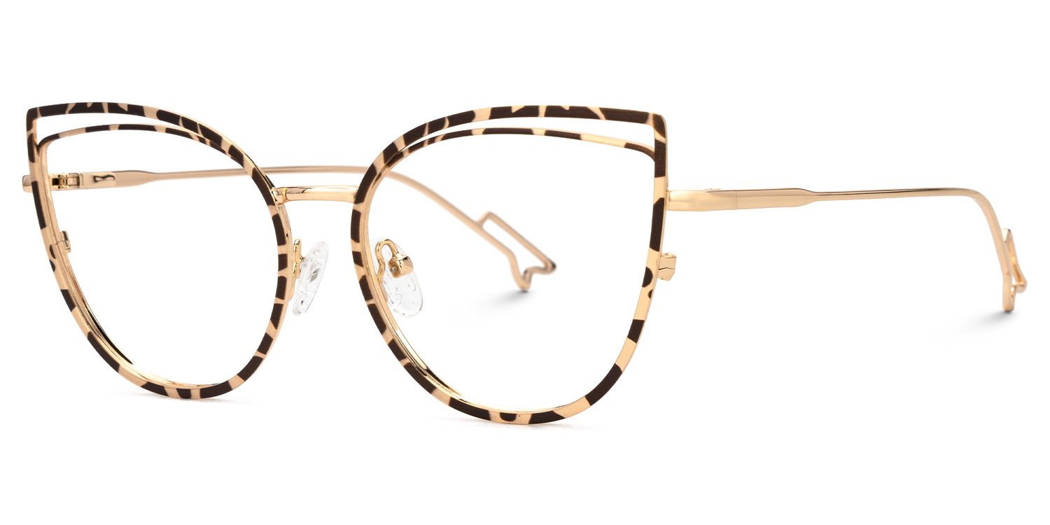 Spivey Cateye Metal Full Frame Eyeglasses | ZEELOOL UK3
