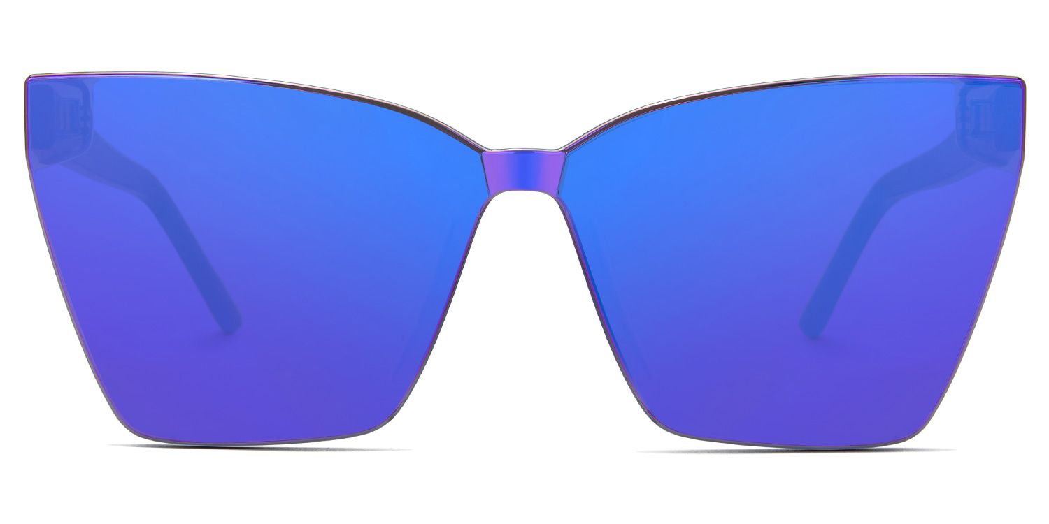 Liliane Acetate Blue Square Frame Sunglasses | ZEELOOL UK0