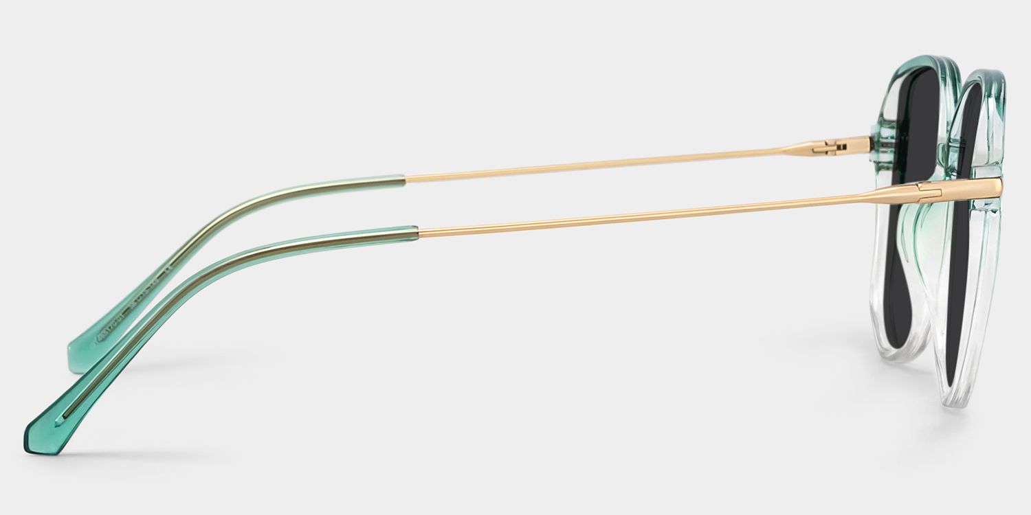 Payton Geometric Green Sunglasses | ZEELOOL UK3