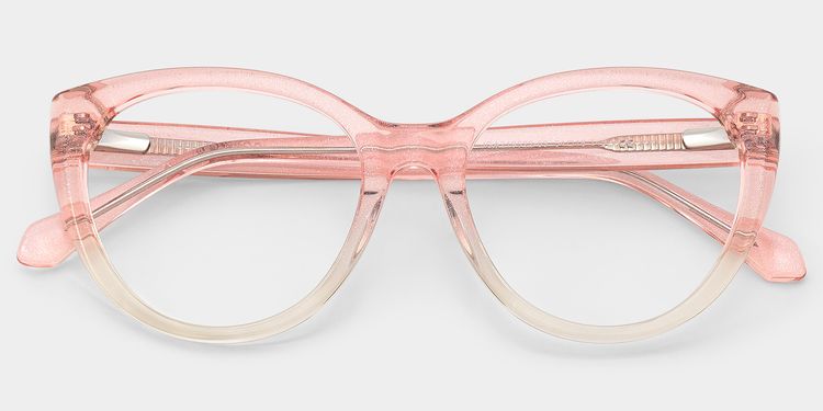 Kiera  Cat-eye Pink Glasses