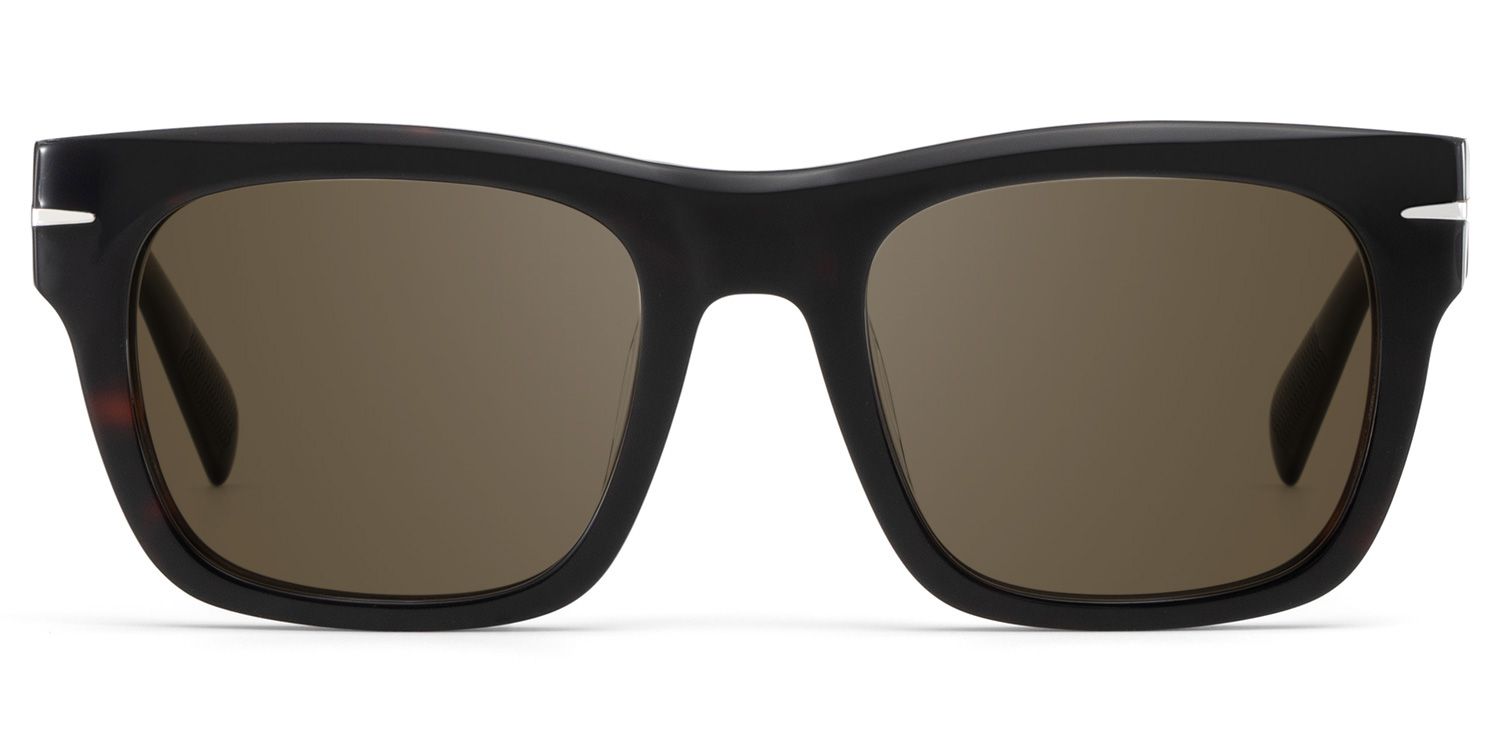 Renzo Tortoise Rectangle Polarized Sunglasses for Driving | ZEELOOL UK0