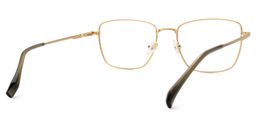 Oduntan Rectangle Gold Glasses3