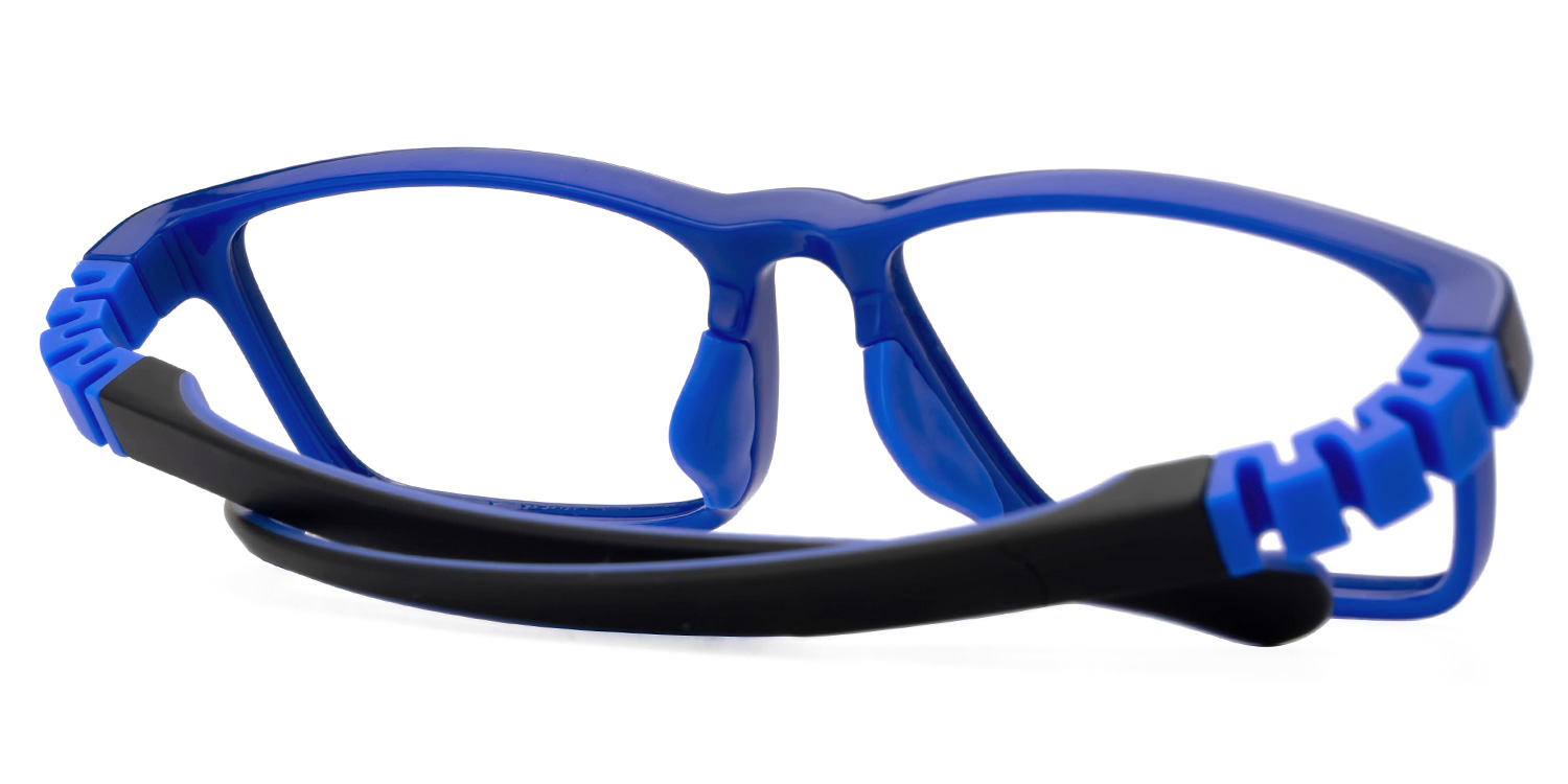 Arddin Rectangle Blue Frame Eyeglasses for Tweens3
