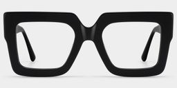 Brandon Square Black Glasses0