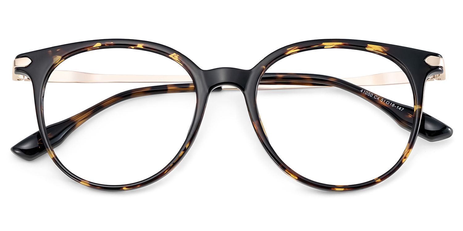 Mila Round Tortoise Frame Eyeglasses for Woman| ZEELOOL UK2