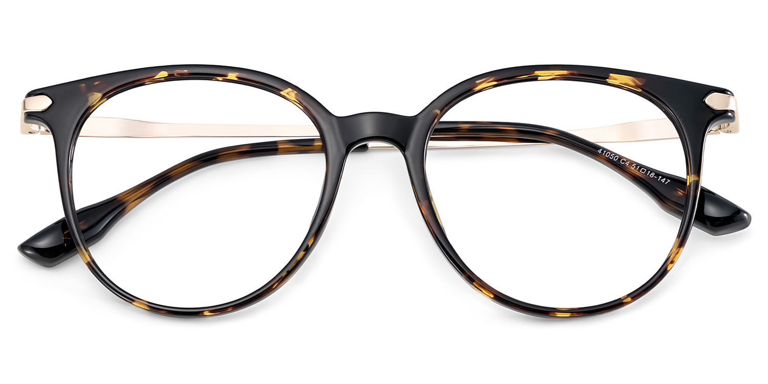 Mila Round Tortoise Frame Eyeglasses for Woman| ZEELOOL UK2