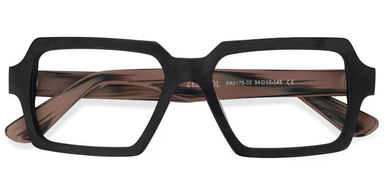 Arthur Black Rectangle Glasses