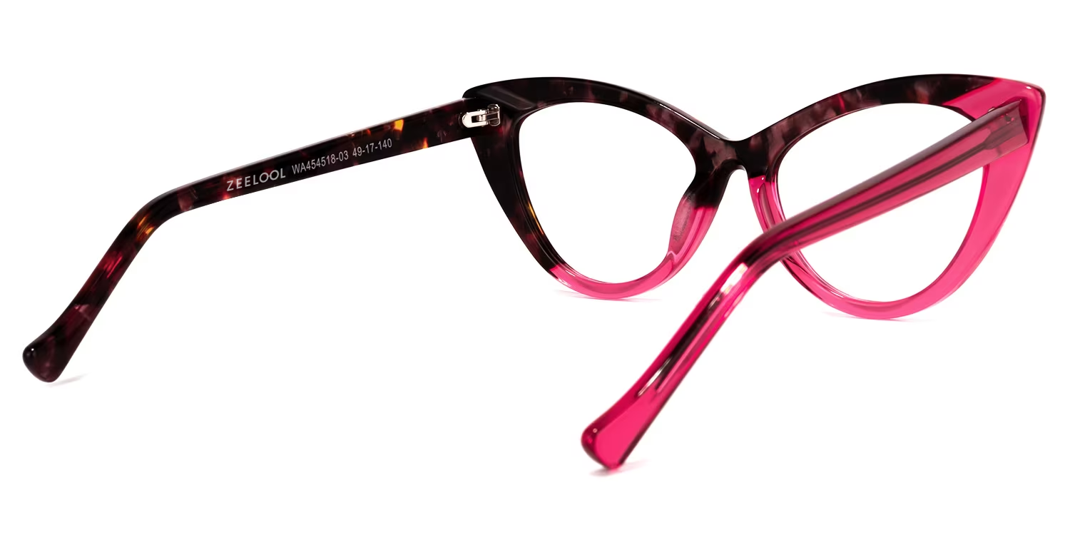 Maxine Cateye Red Glasses | ZEELOOL UK3