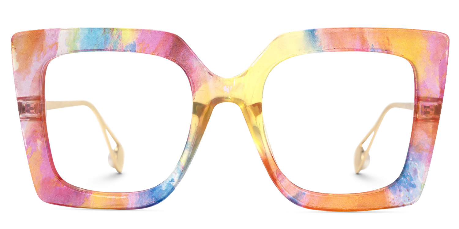 Qatar Square Rainbow Glasses0