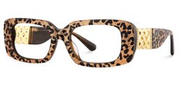 Jonas Rectangle Leopard Glasses3