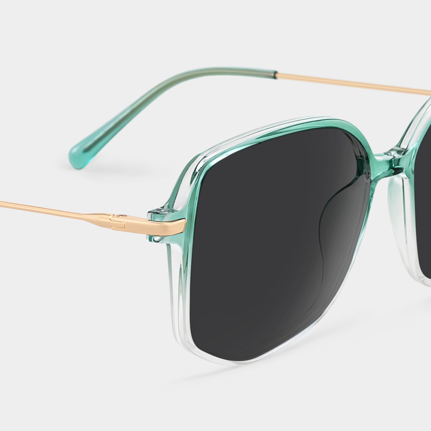 Payton Geometric Green Sunglasses | ZEELOOL UK4