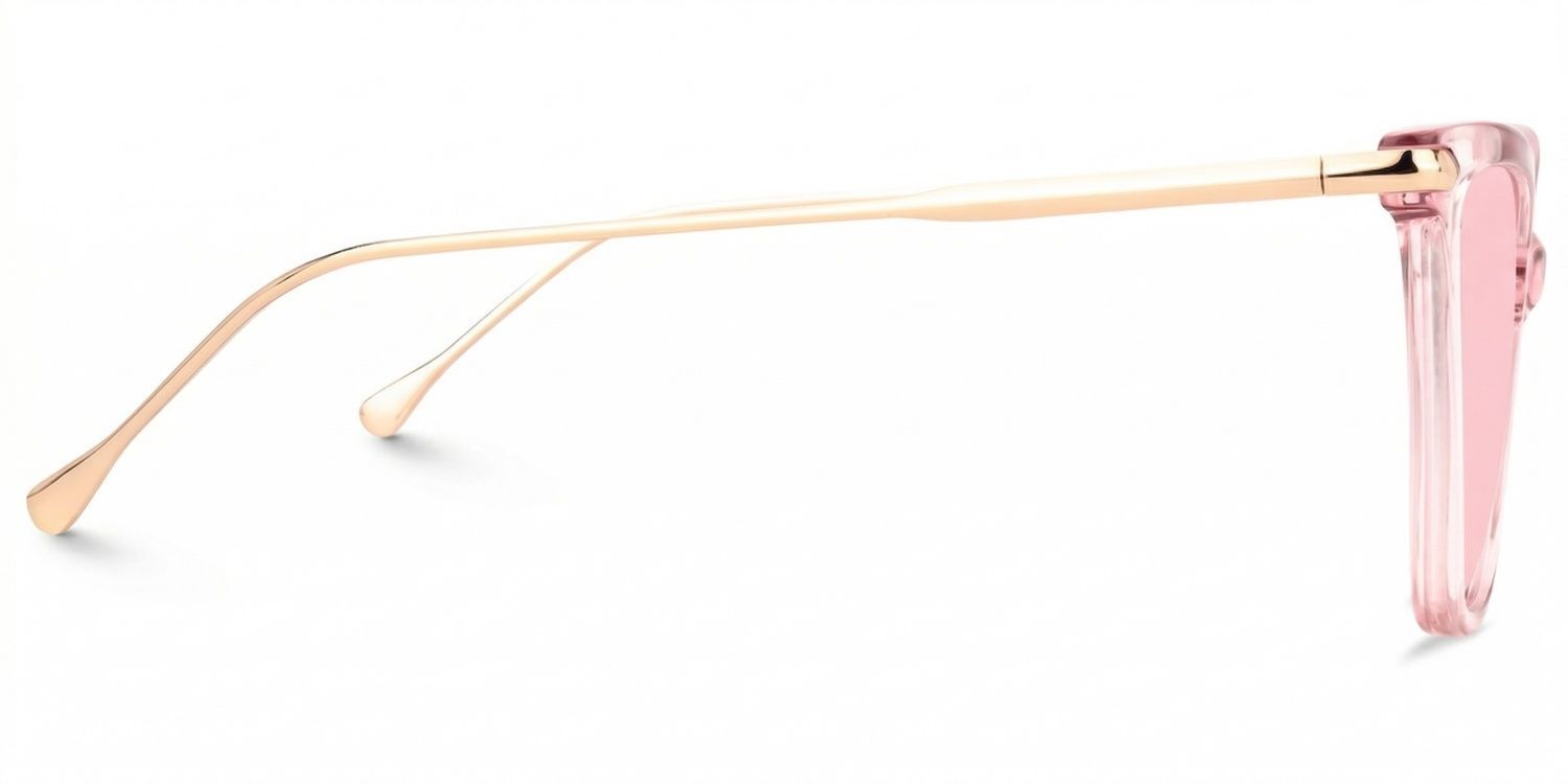 Hilary Butterfly Light Pink Transparent Eyeglasses2