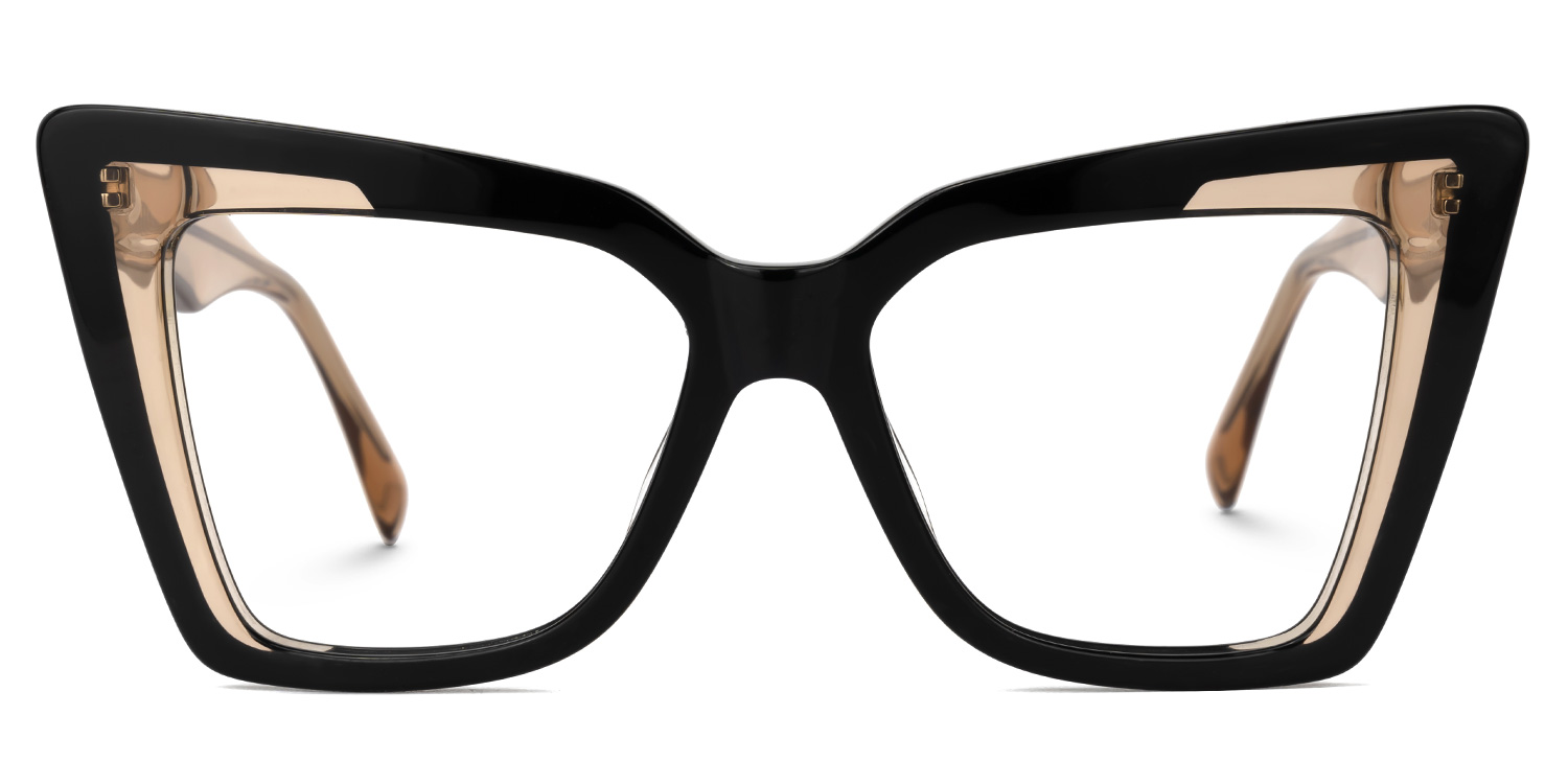 Brooklyn Cateye Black Glasses0
