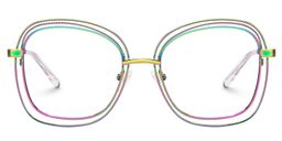 Dilcia Square Iridescent Glasses0