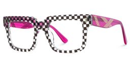 Thomason Black Clear Rectangle Glasses2