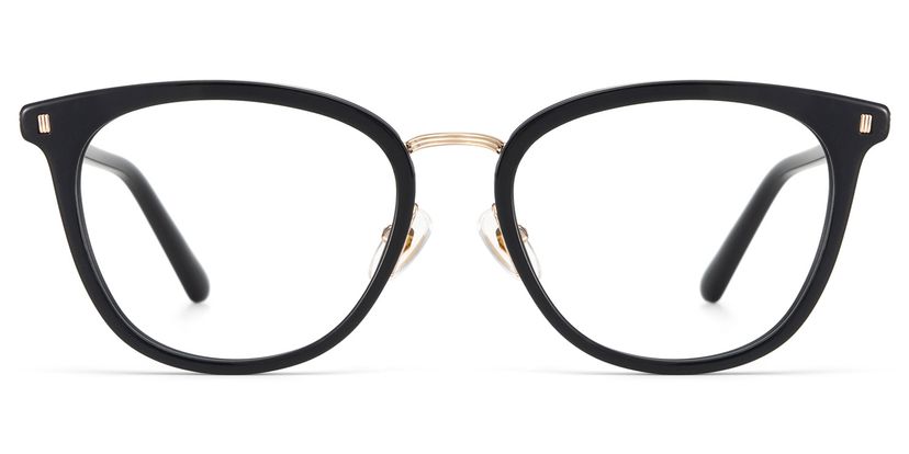 Caden Round Black Glasses