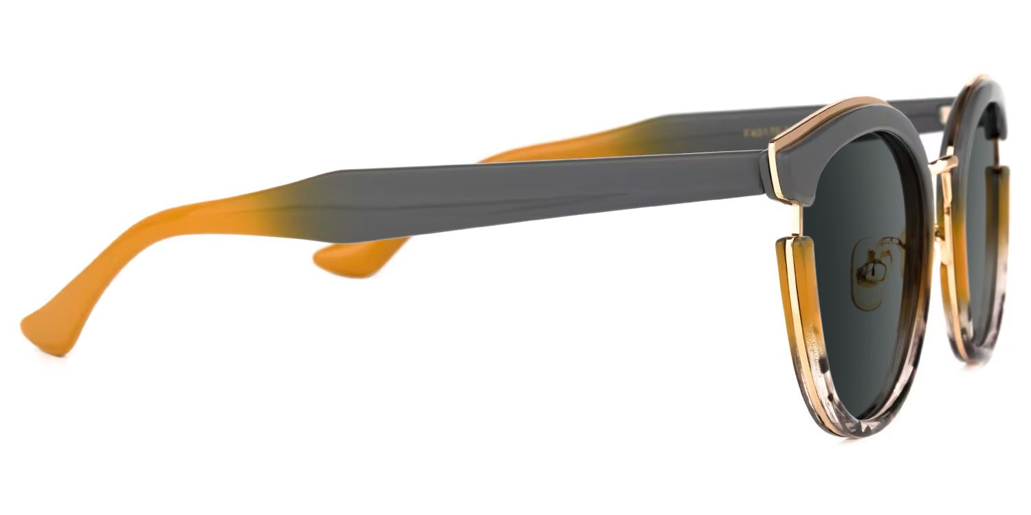 Laraine Cat Eye Gray Frame Sunglasses | ZEELOOL UK2