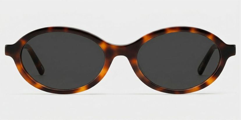 Everly Tortoise Oval Sunglasses