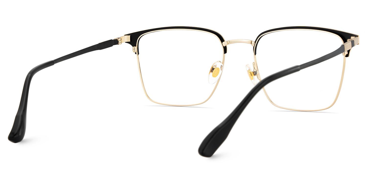 Dawson Black Rectangle Prescription Glasses | Zeelool5