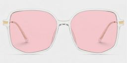 Payton Geometric Clear Glasses0