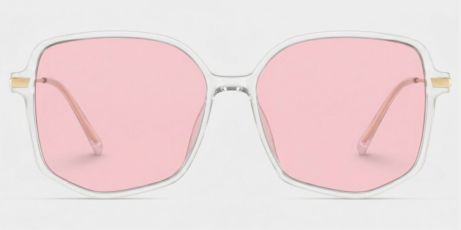 Payton Geometric Clear Eyeglasses | Zeelool Optical0