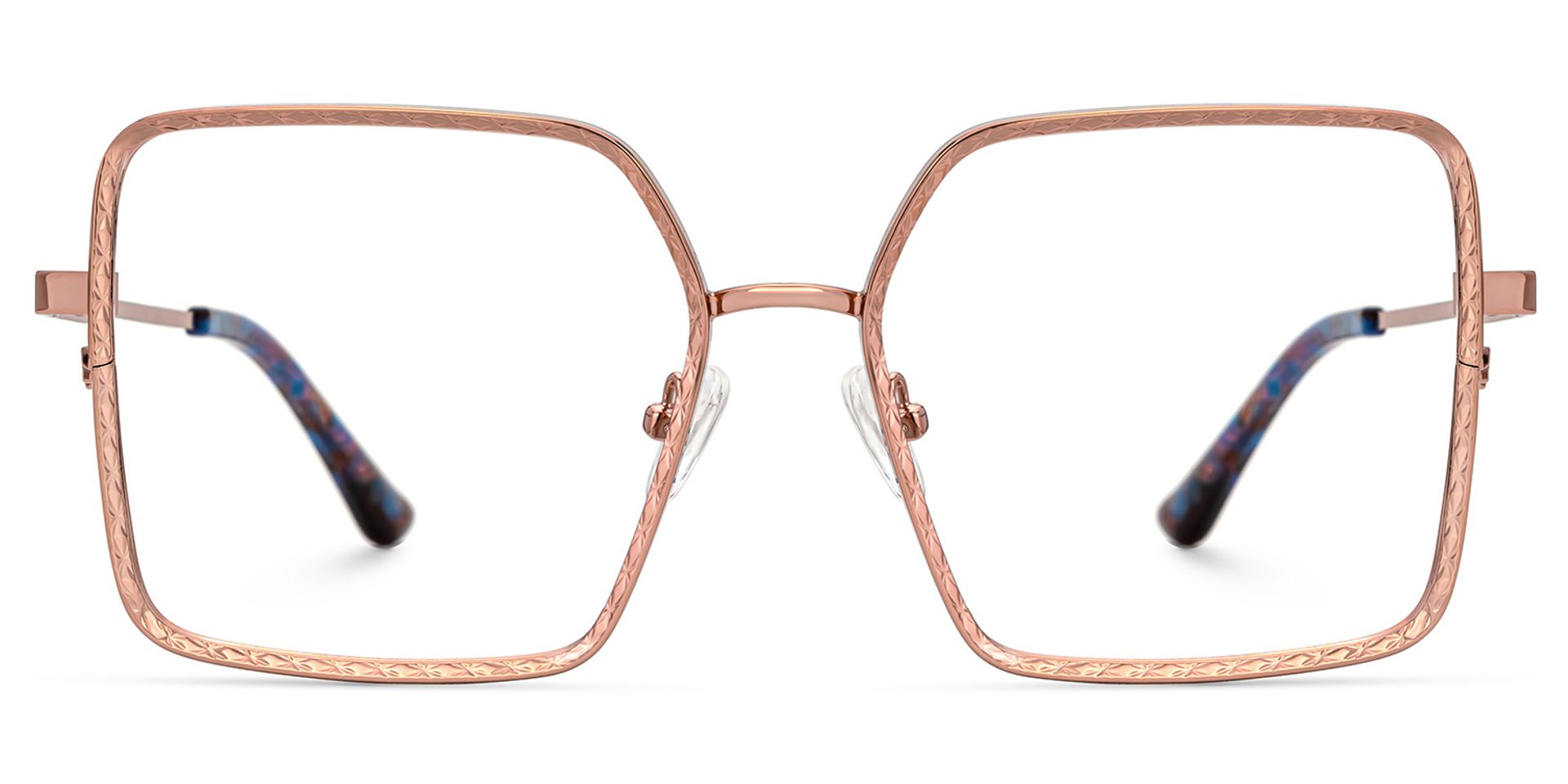 Square Toure Rose-Gold Frames Designer Glasses0
