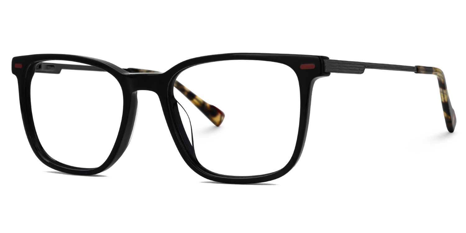 Dirrib Rectangle Black Glasses1