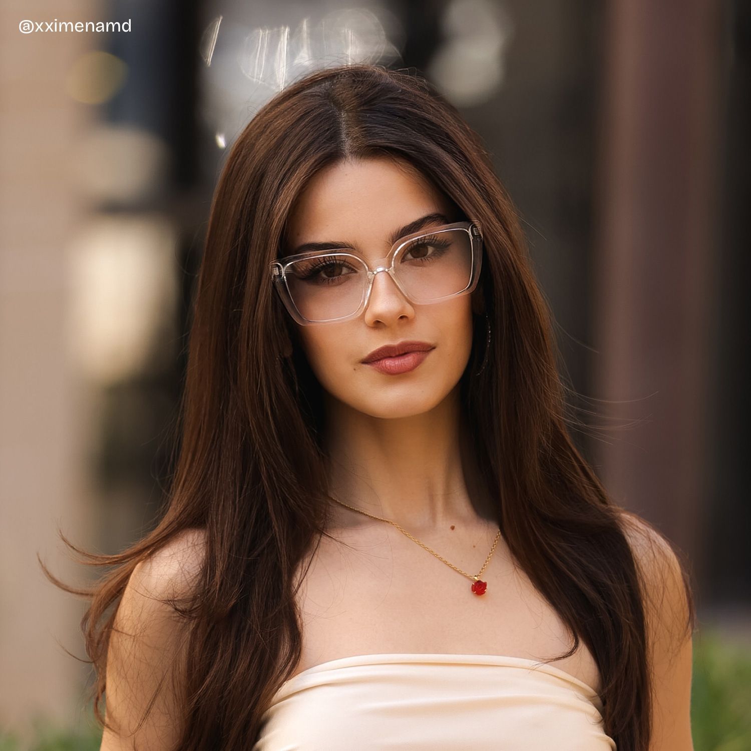 Emery Clear Geometric Artistik Eyewear | ZEELOOL6