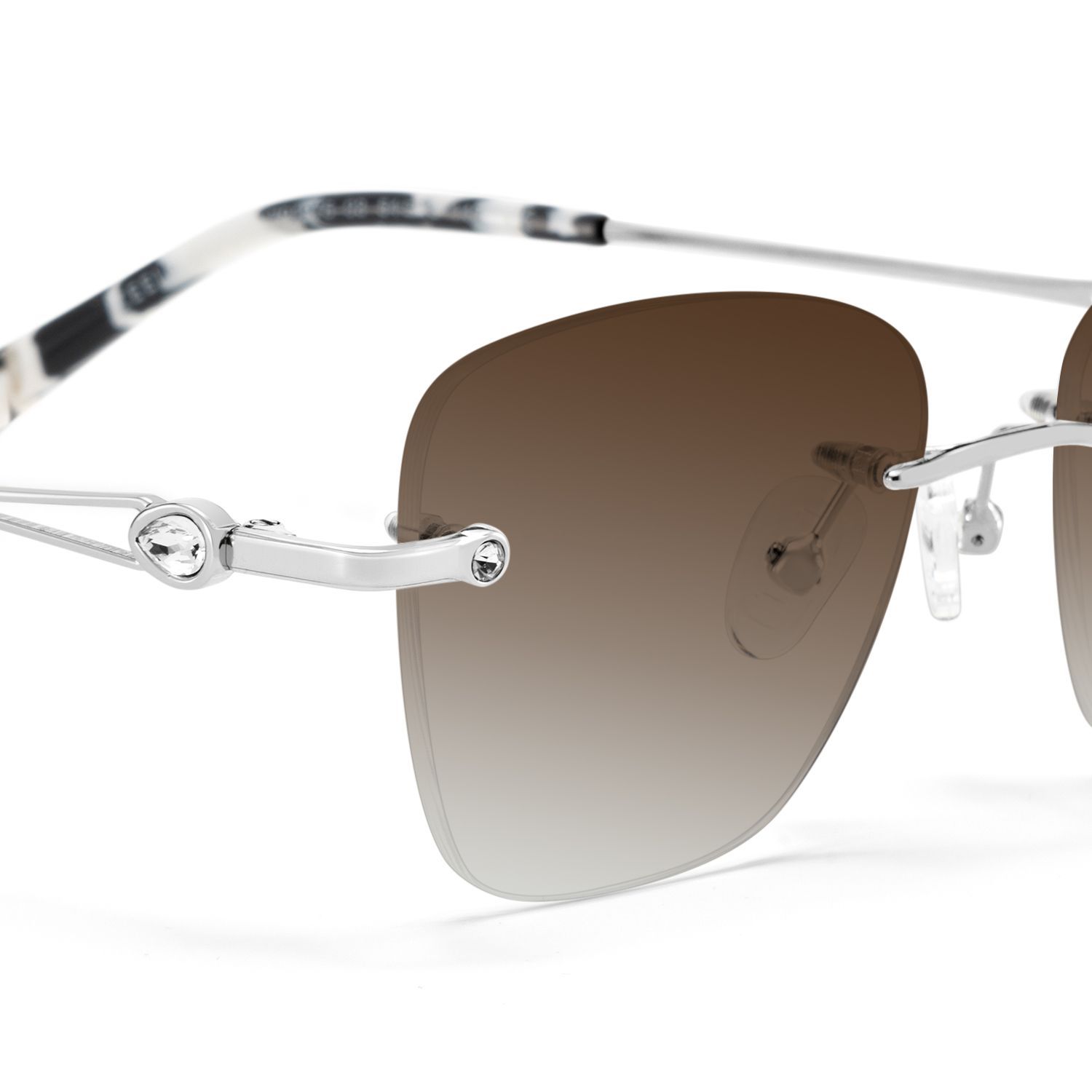 Rectangle Silver Eyeglasses- Seth Metal Frame Glasses4