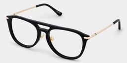 Isabelle Black Aviator Glasses2