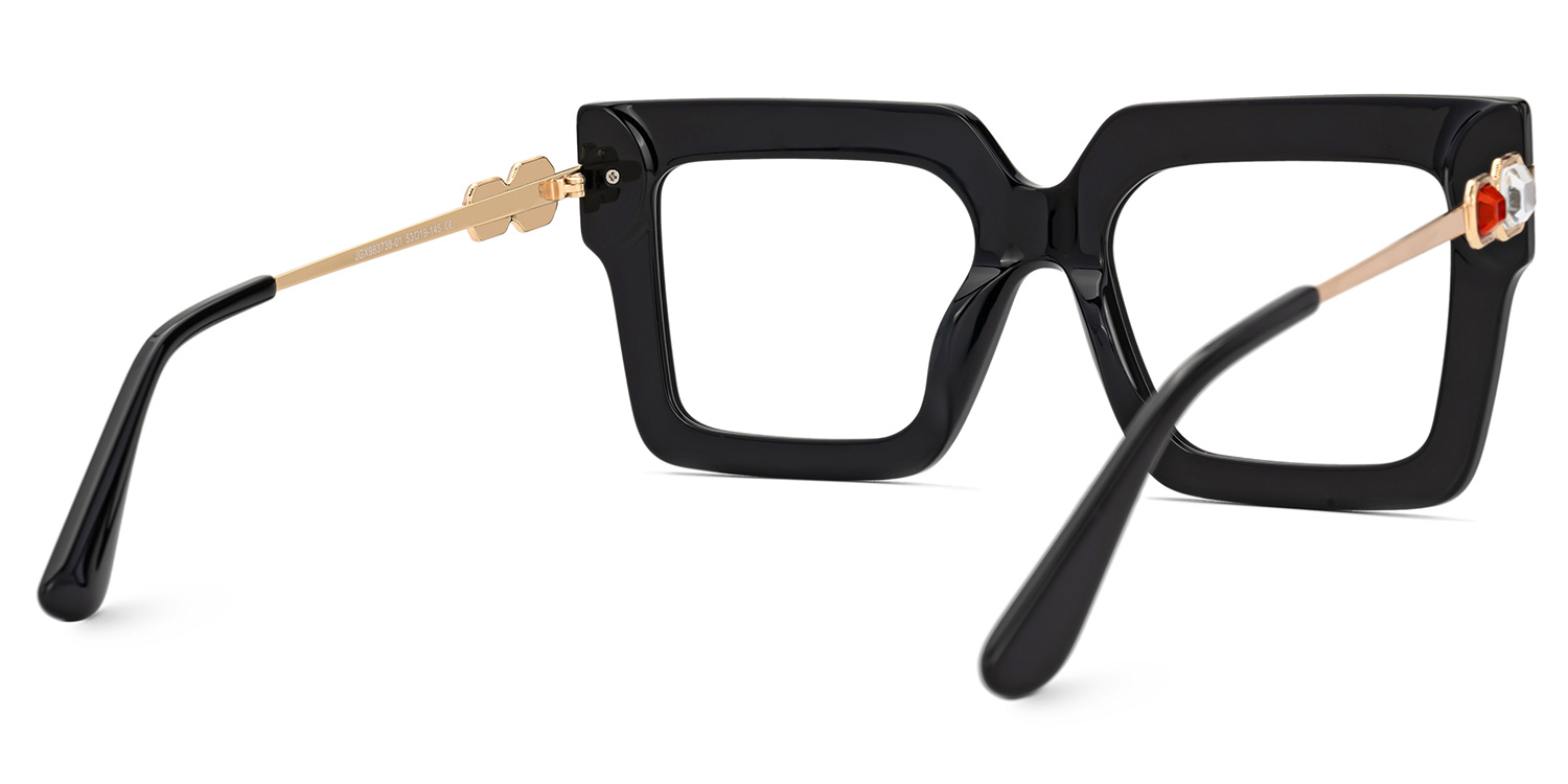 Radic Square Black Glasses3