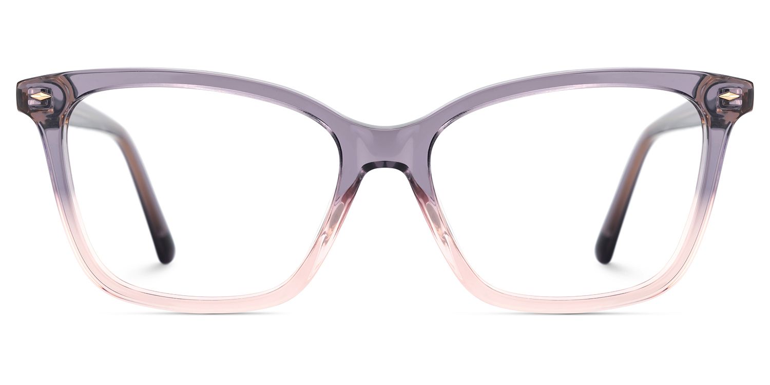 Theo Acetate Two-tone Frame Glasses with Square Shape | ZEELOOL UK1