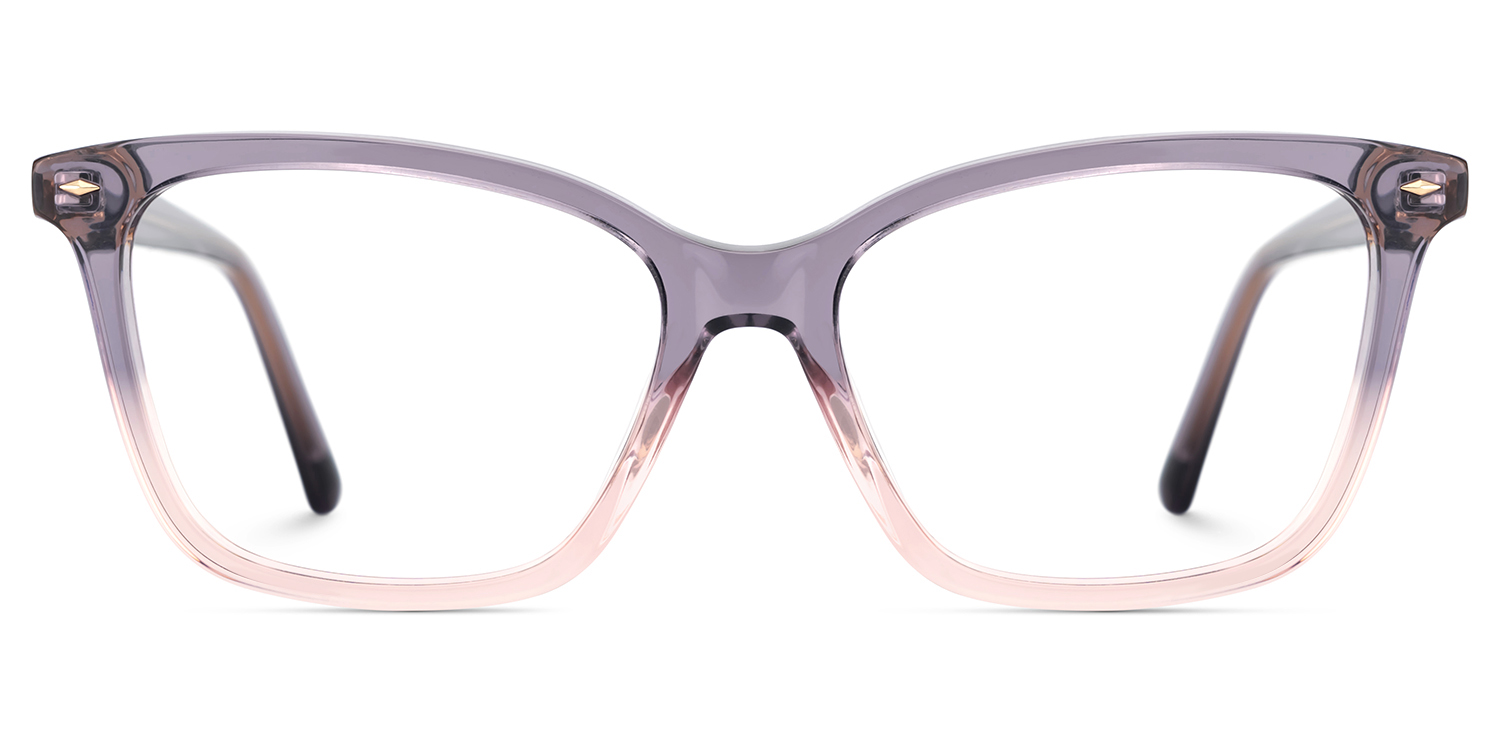 Theo Acetate Two-tone Frame Glasses with Square Shape | ZEELOOL UK1