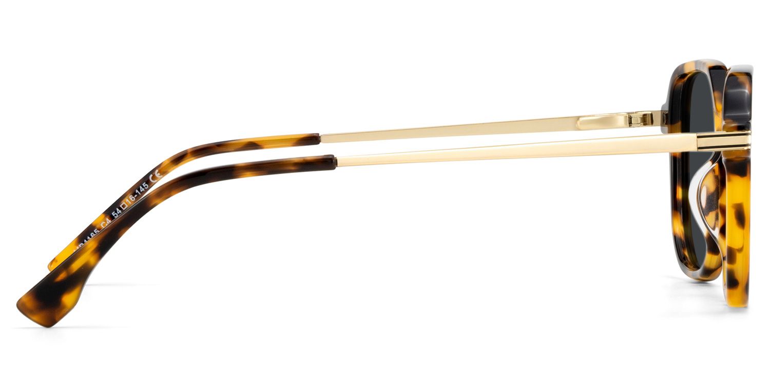 Jetson Tortoise Rectangle Polarized Sunglasses for Driving | ZEELOOL UK3