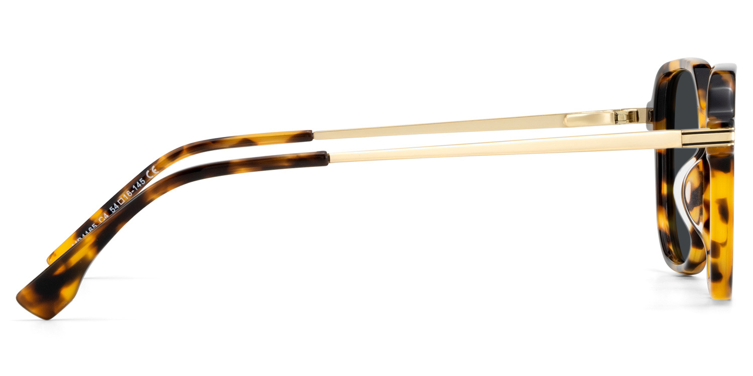 Jetson Tortoise Rectangle Sunglasses Online | ZEELOOL UK3