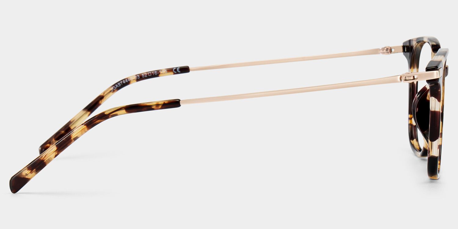 Florence Rectangular Tortoise Shell Eyeglass Frames for Women | ZEELOOL UK4