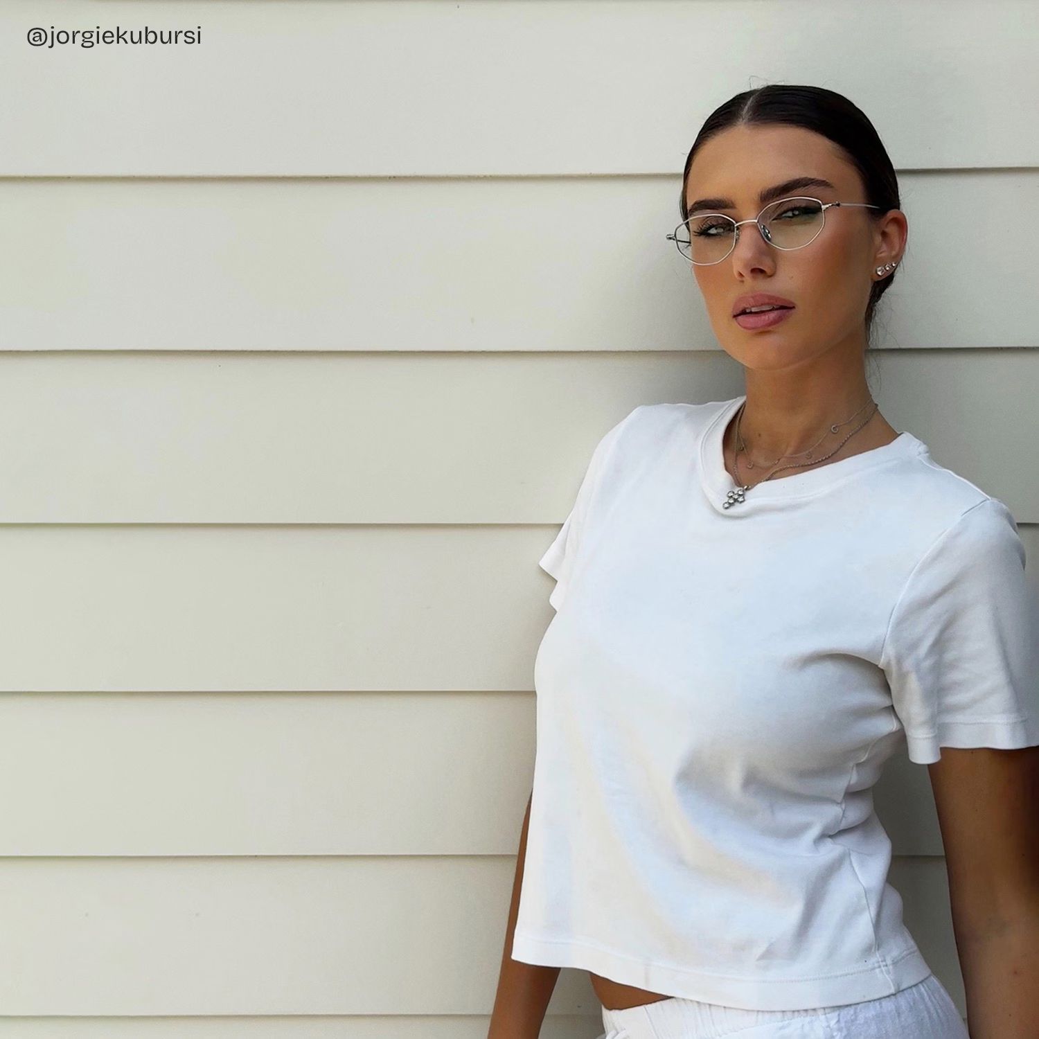 Everett Silver Frame Glasses with Geometric Frame Online |  ZEELOOL UK7