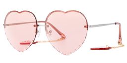 Babette Geometric Pink Sunglasses1