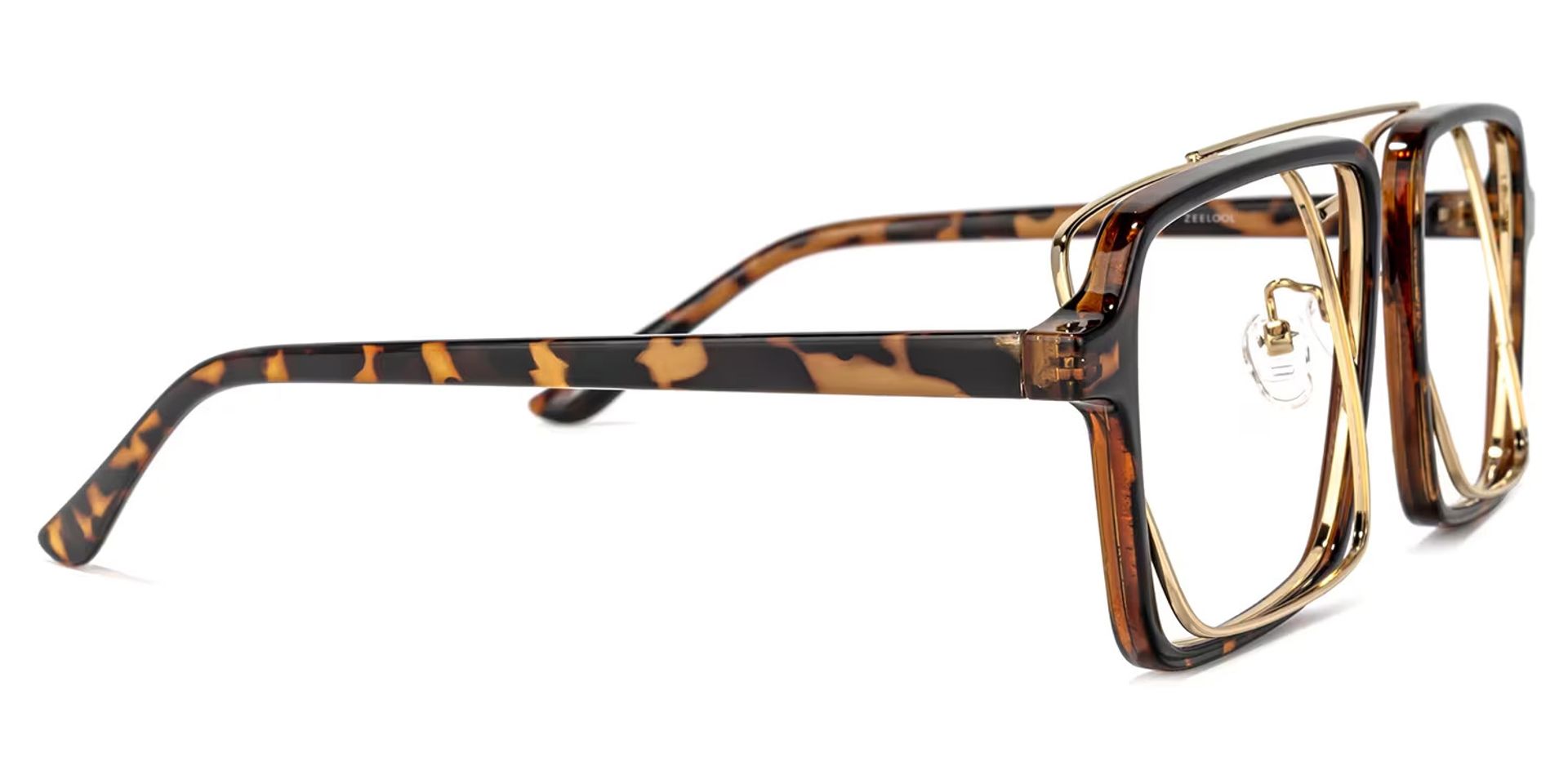 Aviator Tortoise-Gold Glasses | ZEELOOL UK3