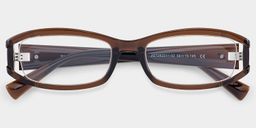 Willow Brown Rectangle Glasses1