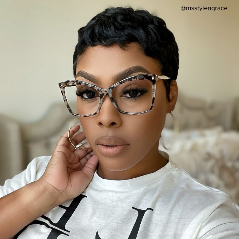 Isaebella Butterfly Tortoise Frame Glasses | ZEELOOL UK5