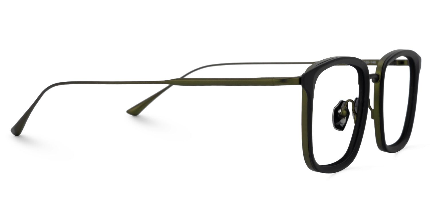 Gonzales Titanium Black Frame Glasses with Square Shape | ZEELOOL UK2