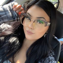 Denis Cat Eye Light Tortoise Glasses10