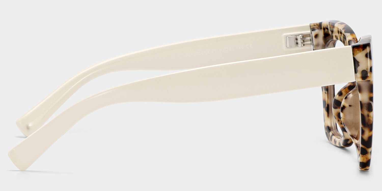 Malcolm Large Havana Glasses Frames With White Arms | ZEELOOL UK3