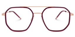 Bethany Aviator Red Glasses0