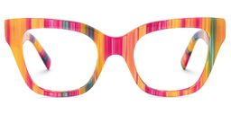 Nereyda Orange Cat eye Glasses0