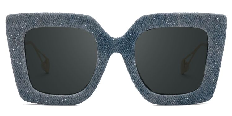 Latanya Square Blue Glasses